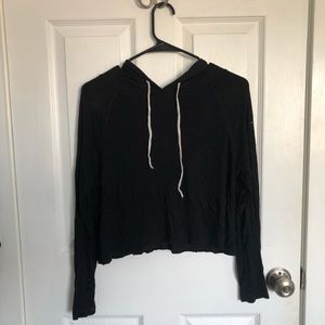 black long sleeve w/ hoodie